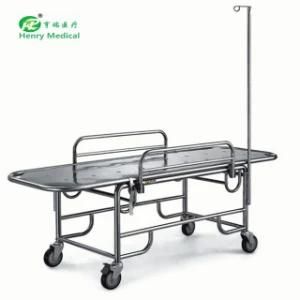 Medical Equipment Hospital Bed Stainless Steel Stretcher Trolley (HR-117)