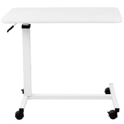 HS5512W Hospital Furniture Moveable Bedside Over Bed Table Powder Coated Overbed Table
