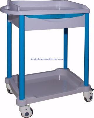 Hospital Stainless Steel Concise Medical Therapy Treatment Trolley Made in China