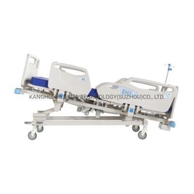 Best Price Electric Motor Nursing Care Hand Control Adjusted Tilt Height Bed with Wheels