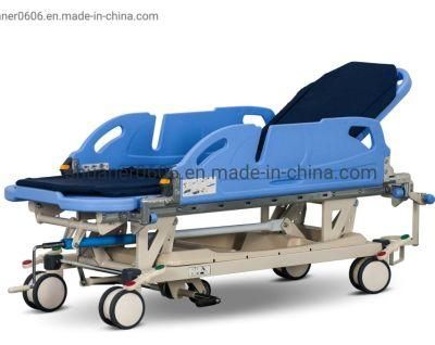 Medical Equipment Patient Transport Trolley Model Medical Hydraulic Emergency Transfer Folding Stretcher