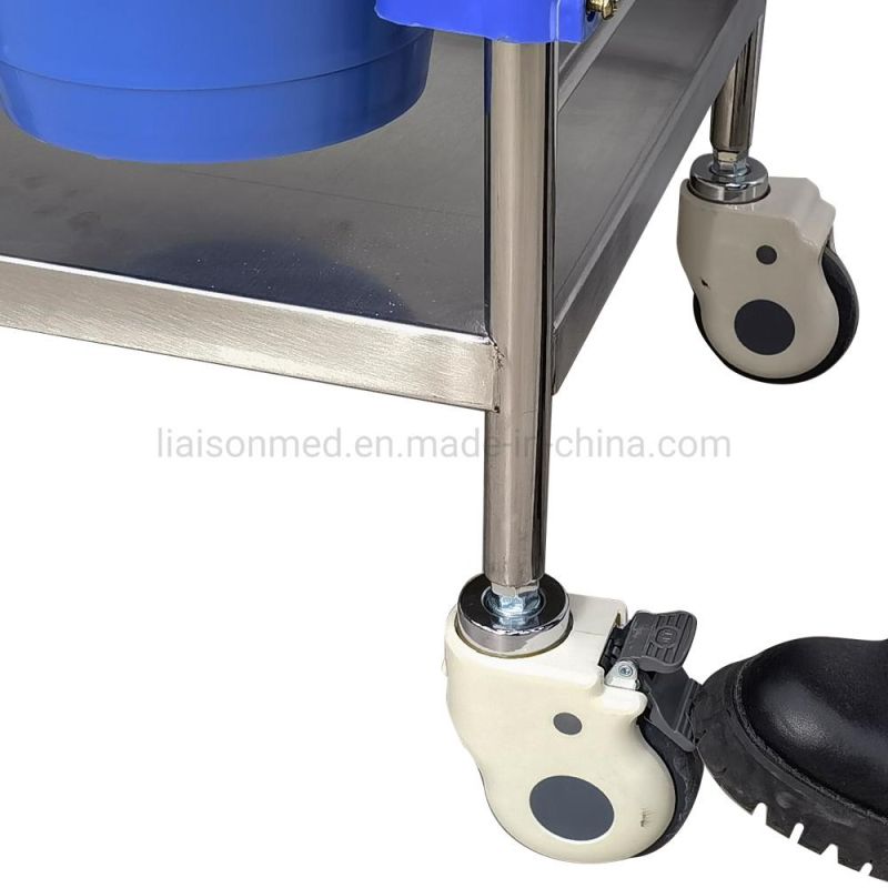 Easy Cleaning Corrosion Resistance Liaison Carton Package Emergency Treatment Cart