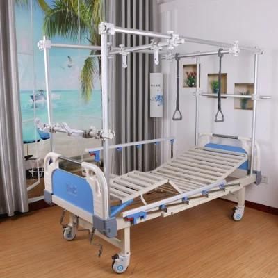 Hospital Equipment ABS 3-Crank Manual Hanging Leg Orthopedic Traction Bed for Clinic