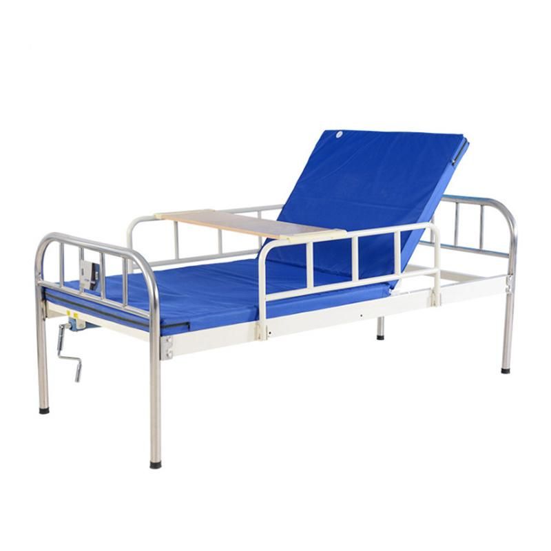 Stainless Steel Hospital Bed Household Manual Medical Simple Infusion Bed
