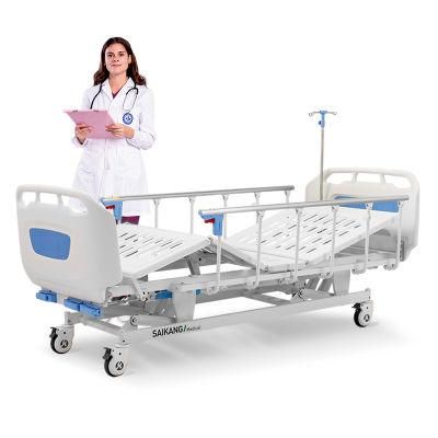 D3w Three Crank Manual Reclining Hospital Cheapest Patient Bed