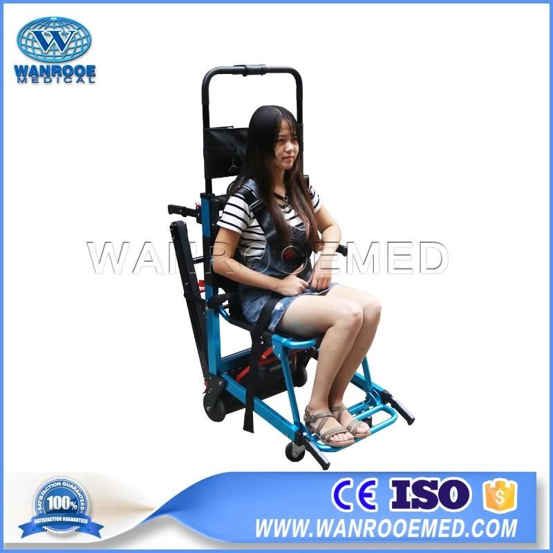 Ea-6fpn Medical Equipment Emergency Folding Evacuation Adjustable Stair Stretcher Climbing Wheelchair