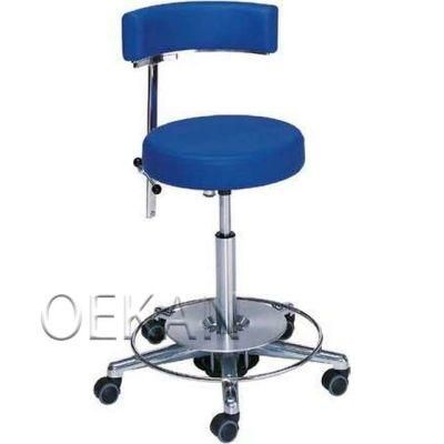Hospital Stainless Steel Reception Nursing Chair Medical Office Movable Doctor Stool