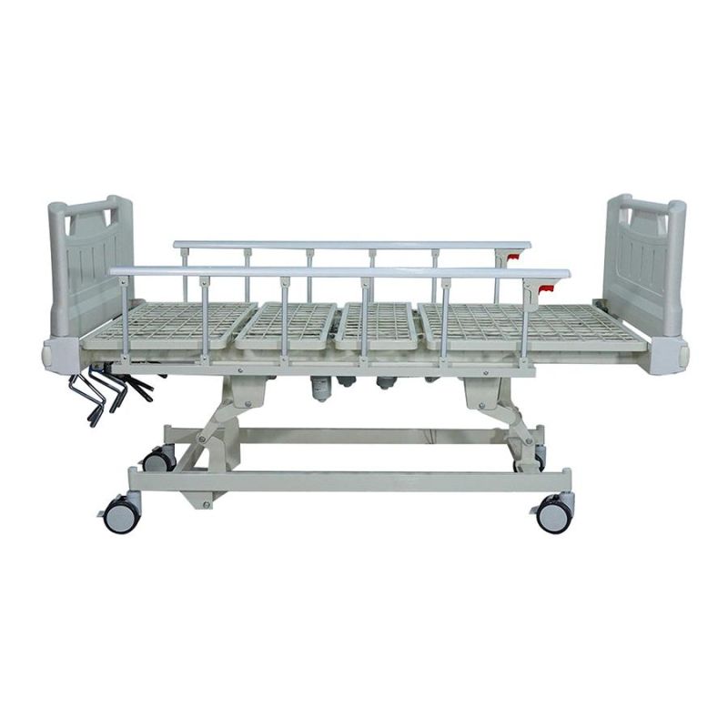 5-Function Manual Nursing Care Equipment Medical Furniture Clinic ICU Patient Hospital Bed