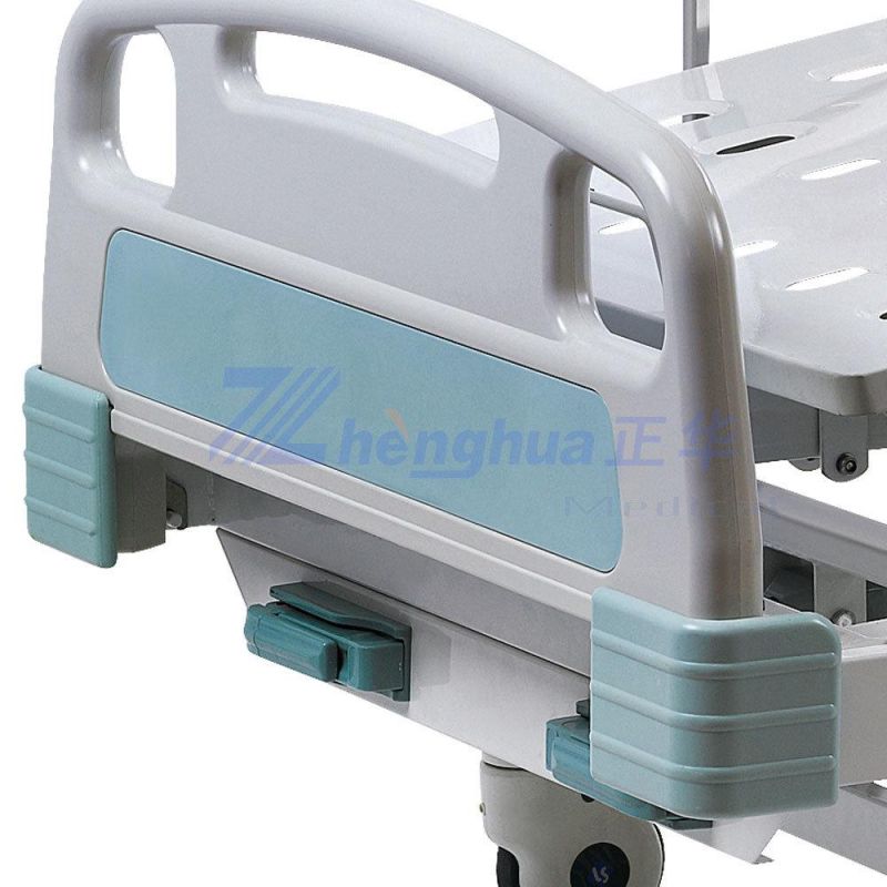 Hospital Furniture Patient Caring Manual Two Crank Hospital Nursing Bed