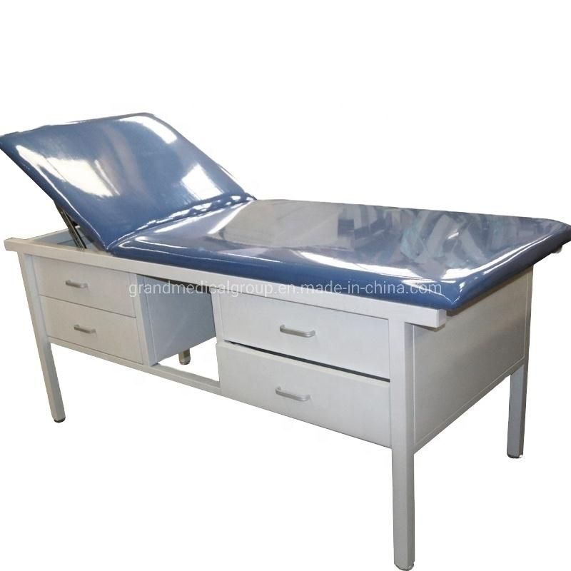 Mdical Equipment Surgical Instrument Surgical Table Operating Theater Table Medical Furniture Treatment Bed Exam Table Examination Couch with 4 Drawers