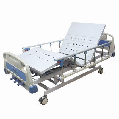 Cheap ABS Manual Three-Function Nursing Bed Elderly Patient Hospital Bed