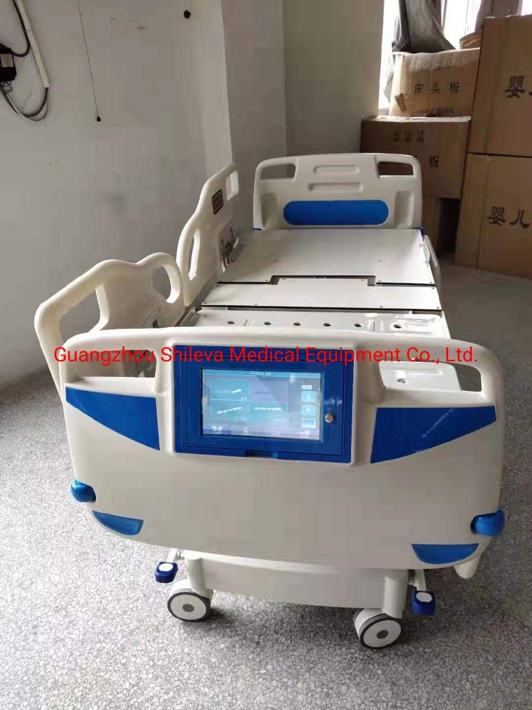 Multifuctional Five Functions Electric Hospital Bed with CPR and Weighting