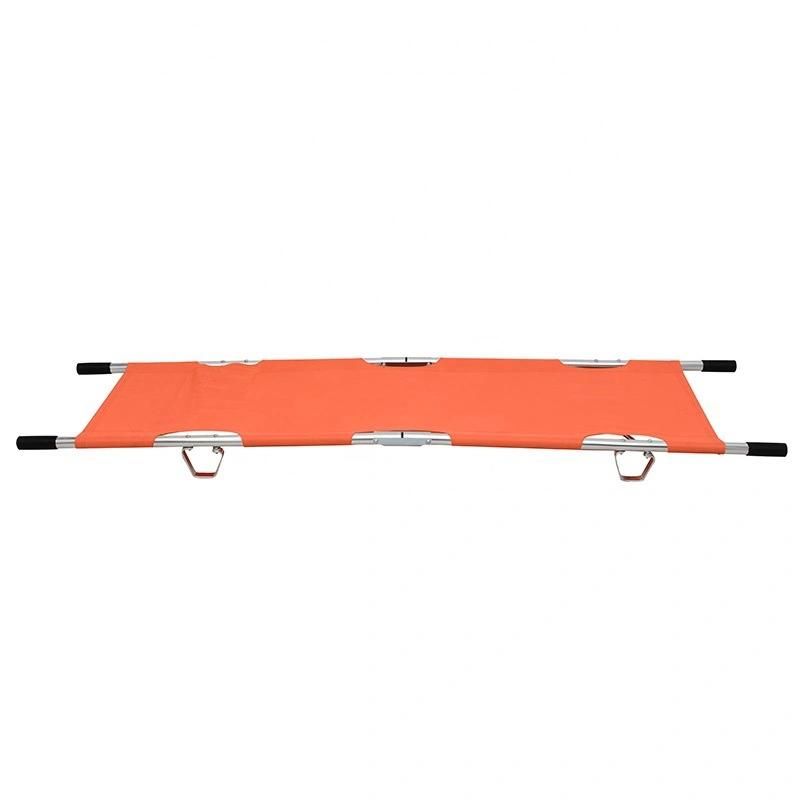 Orange Aluminum Folding Stretcher High Quality Litter Hand Frame