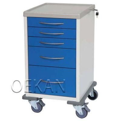 Hospital Medicine Storage Cabinet Cart Hospital Patient Instrument Trolley with Wheels