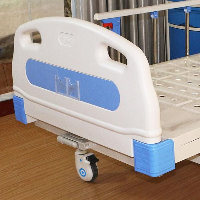 One Function Hospital Bed with ABS Single Crank Medical Nursing Patient Bed