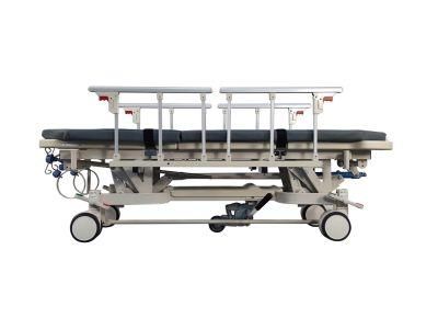 Rh-Fa800f Double Direction Deploying Folding Railing Transfer Patient Trolley Emergency Equipment