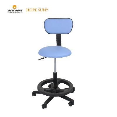 HS5970b Adjustable Examination Dental PU Stool with Back Rest