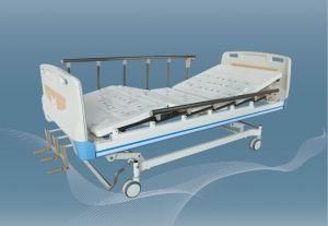 FDA Certificated Manual Three Cranks ABS Hospital Medical Bed