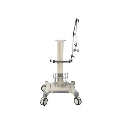Electrocardiograph ECG Ventilator Rolling Stand Cart with Wheels