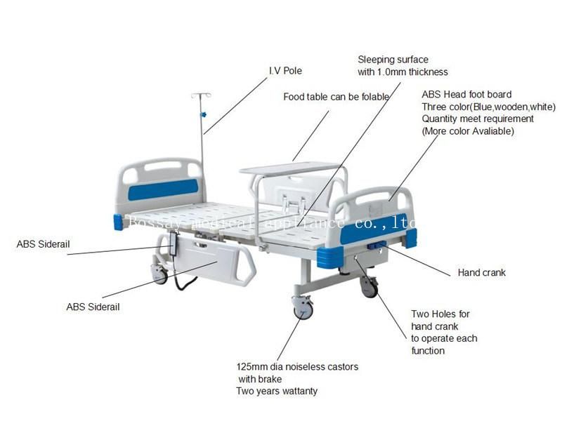 Two Function Electric and Manual Hospital Bed