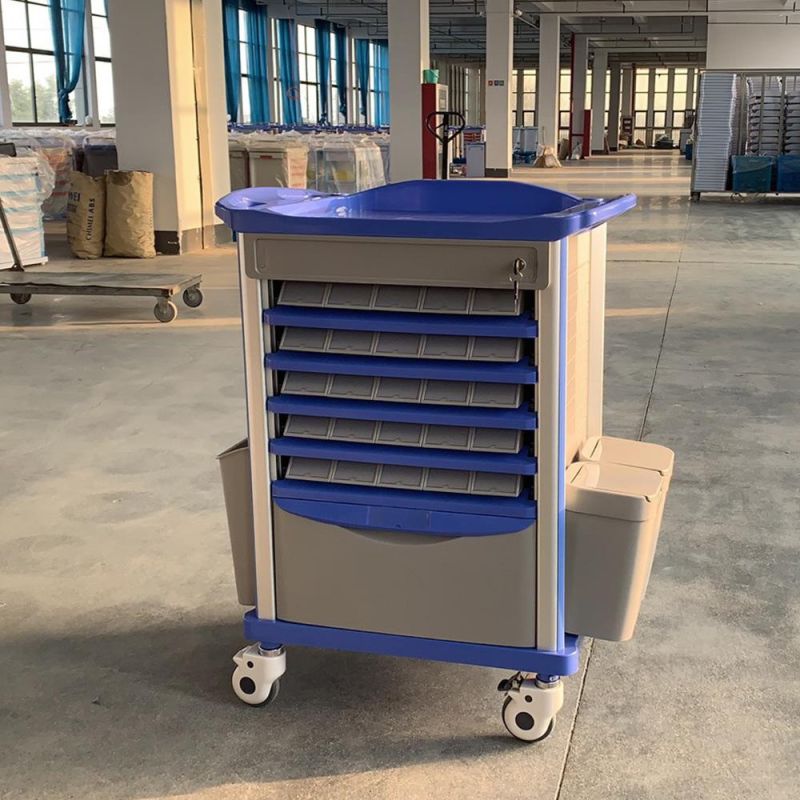 Hospital Patient Emergency Drug Medicine Trolley Medical Drug Nursing Cart