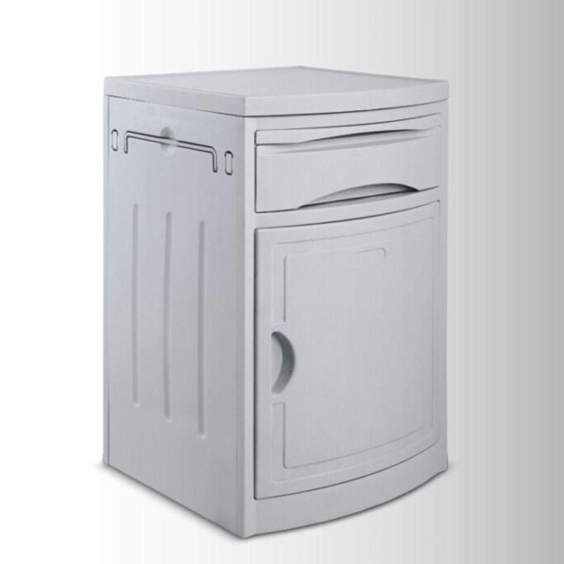 Medical Equipment Hospital Bedside Cabinet with Drawer and Door