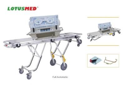 Lotusmed-Stretcher-010133-a (Full Automatic) Aluminum Alloy Automatic Stretcher Incubator Trolley