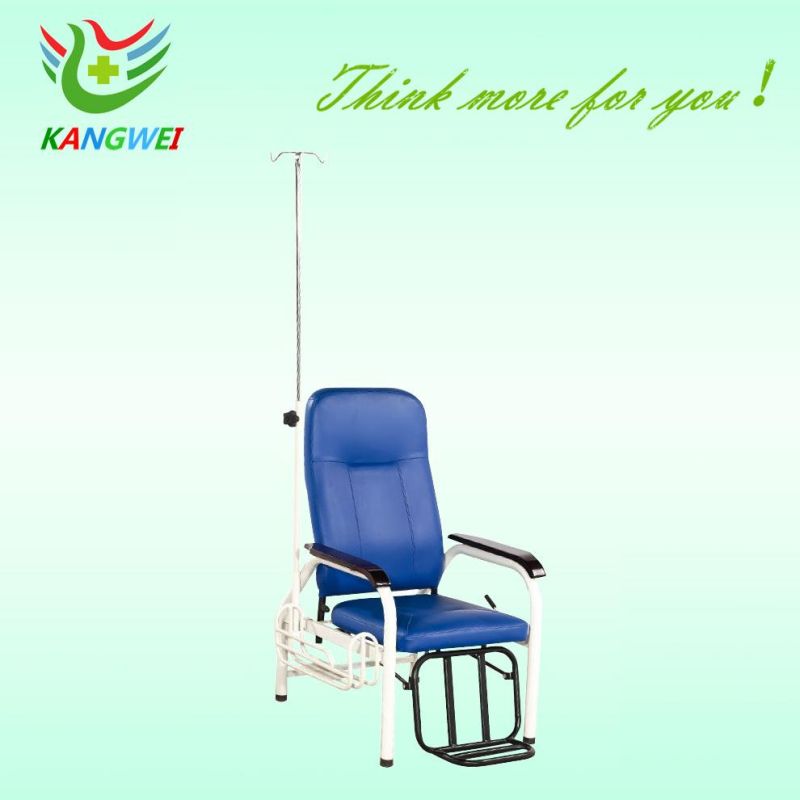 Medical Hospital Furniture Backrest Adjustable Infusion Chair with Armrest