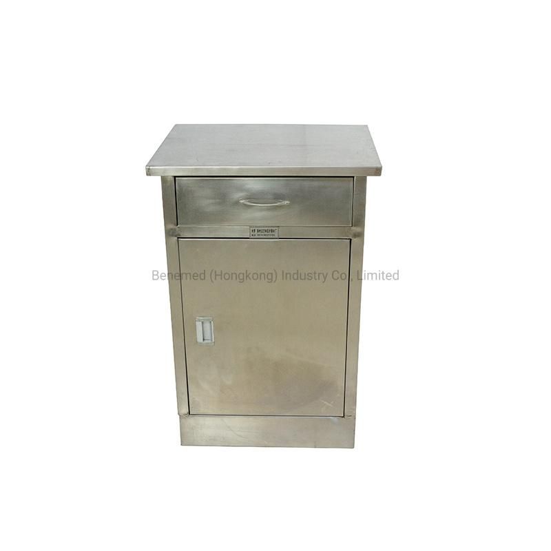 ABS Metal Stainless Steel Hospital Bedside Cabinet Locker