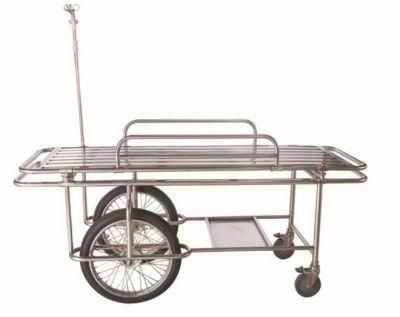 Stainless Steel Ambulance Emergency Patient Transport Stretcher Medical Stretcher Cart