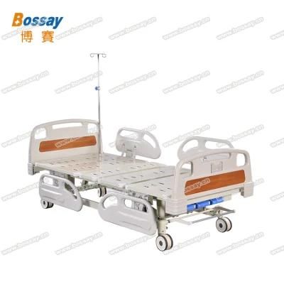 Hospital Bed with Three Revolving Levers