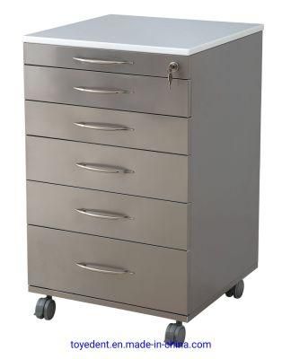 Stainless Steel Body Tempered Glass Dental Hospital Clinic Cabinet