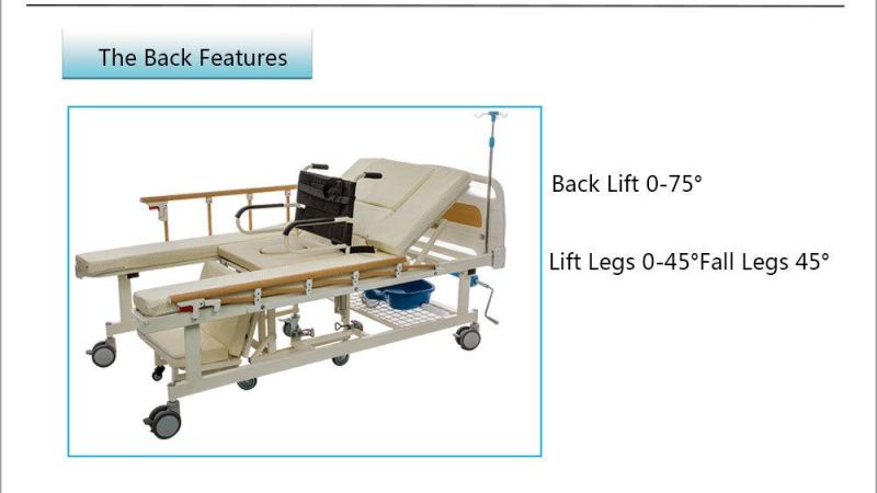 Manufacturer Hospital Wheelchair Bed for Patient Care C09