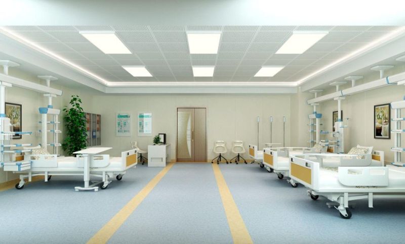 Wholesale Hospital Adjustable Mobile Over Bed Table Movable Dining Table with Castors