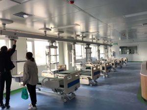 Hospital Furniture Manual Nursing Beds with 3 Cranks for Patients Use