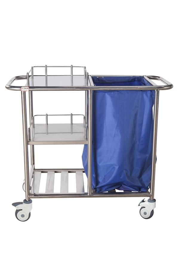 Medical Stainless Steel Nursing Cart Nursing Trolley