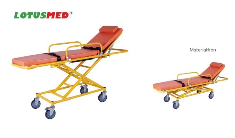 Lotusmed-Stretcher-01023 Aluminum Alloy Stretcher Emergency Bed