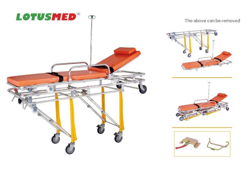 Lotusmed-Stretcher-01013-C Aluminum Alloy Automatic Loading Stretcher