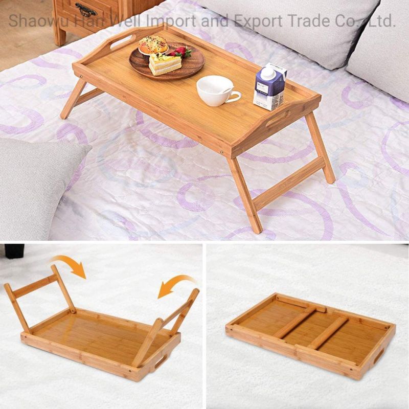 Utility Customized Adjustable Bamboo Bed Table for Hospital