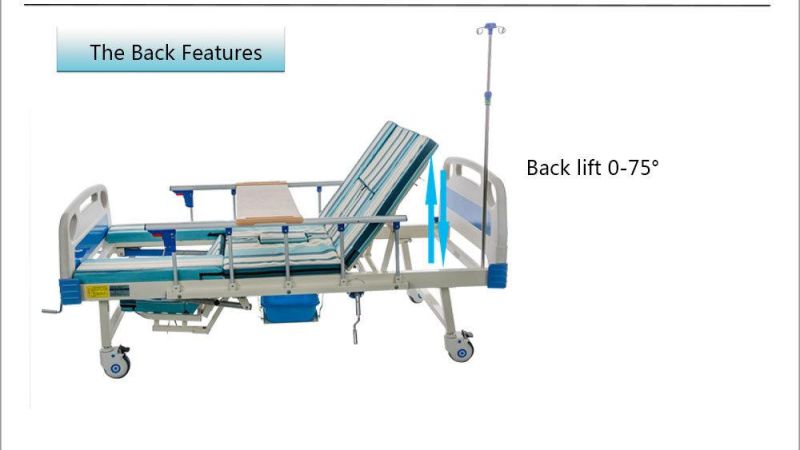 Hospital Furniture Manual Nursing Beds for Patient Sh-01