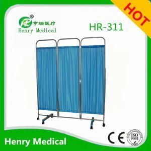 3 Folding Screen Curtain/Stainless Steel Screen Three Sections/Hospital Screen Curtain