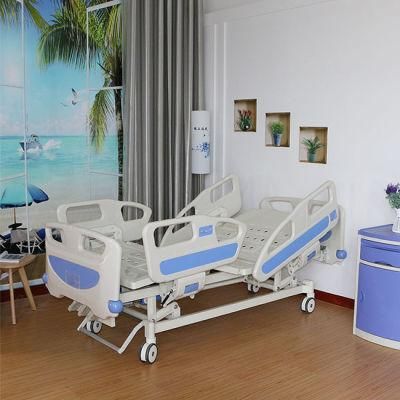 Medical Equipment 3 Function Hospital Nursing Hospital Bed with IV Pole