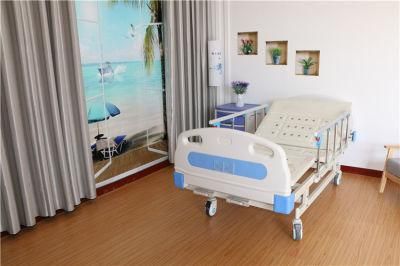 Reliable Adjustable Thick Wall Bed Frame Single Steel Fold Manual Hospital Bed