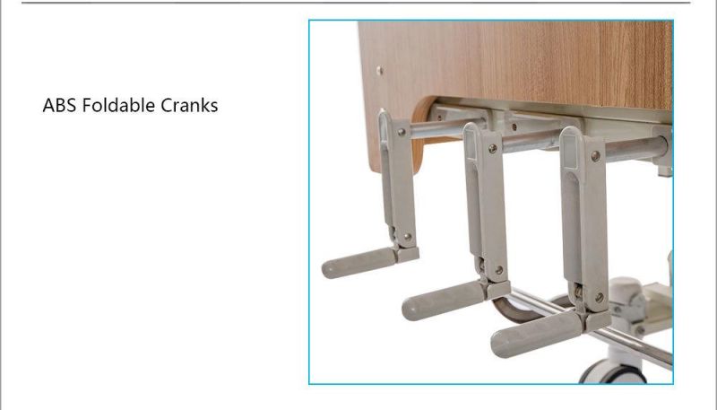 Central Control Brake Manual Hospital Beds with 3 Function Bc03-1c