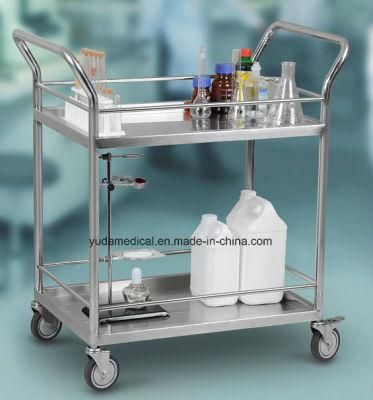 Medical Trolley Utility Cart Stainless Steel Hospital Cart