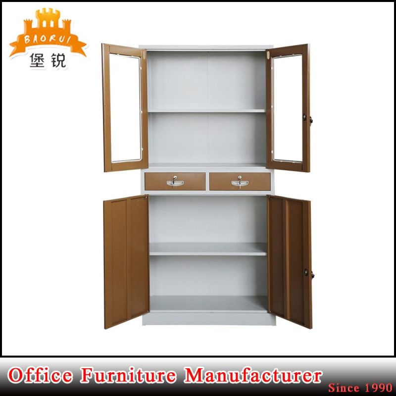 up Glass Down Steel Door Metal Appliance Cabinet for Filing