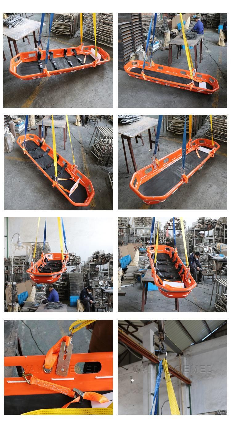 Ea-7b Medical Outdoor Ambulance Detachable Air Water Rescue Plastic Basket Stretcher