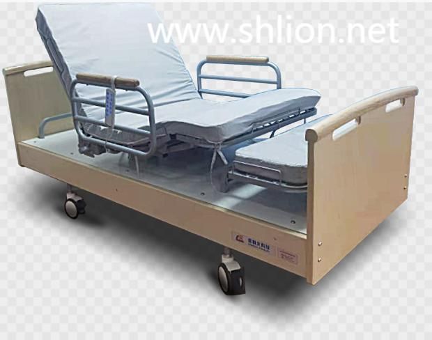 Wood Folding Smart Homecare Multi Function Electric Mobility Hospital Medical Nursing Bed