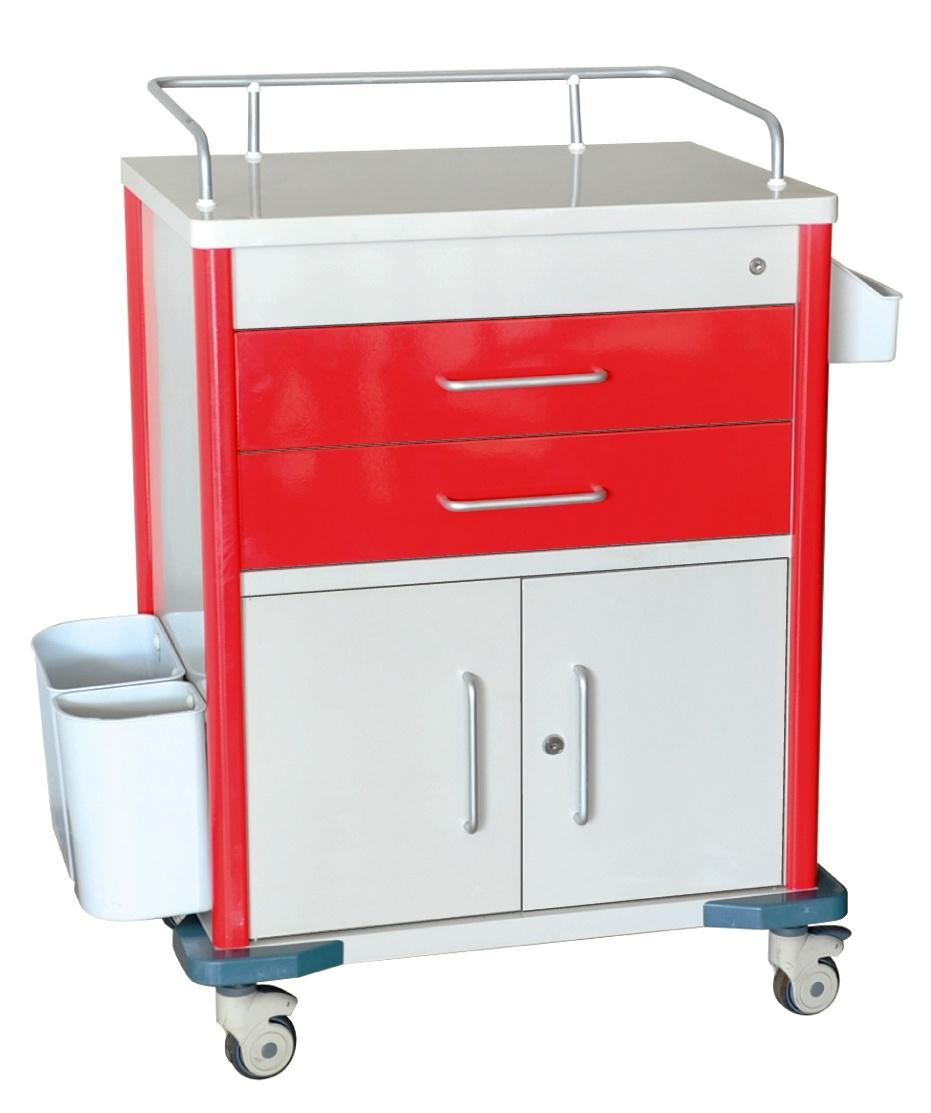 Convenient and Practical Stainless Steel Medical Nursing Crash Cart