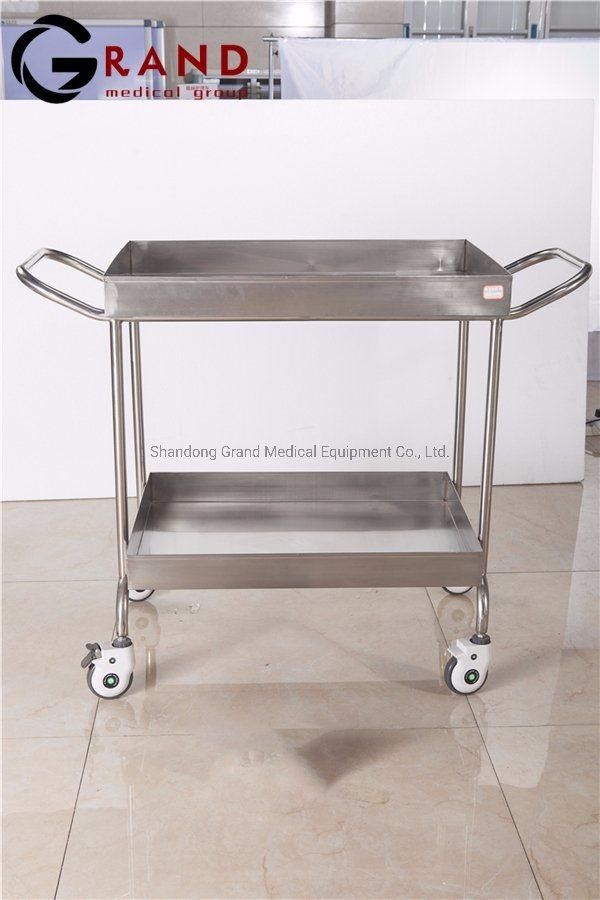 Medical Trolley Utility Cart Stainless Steel Hospital Cart